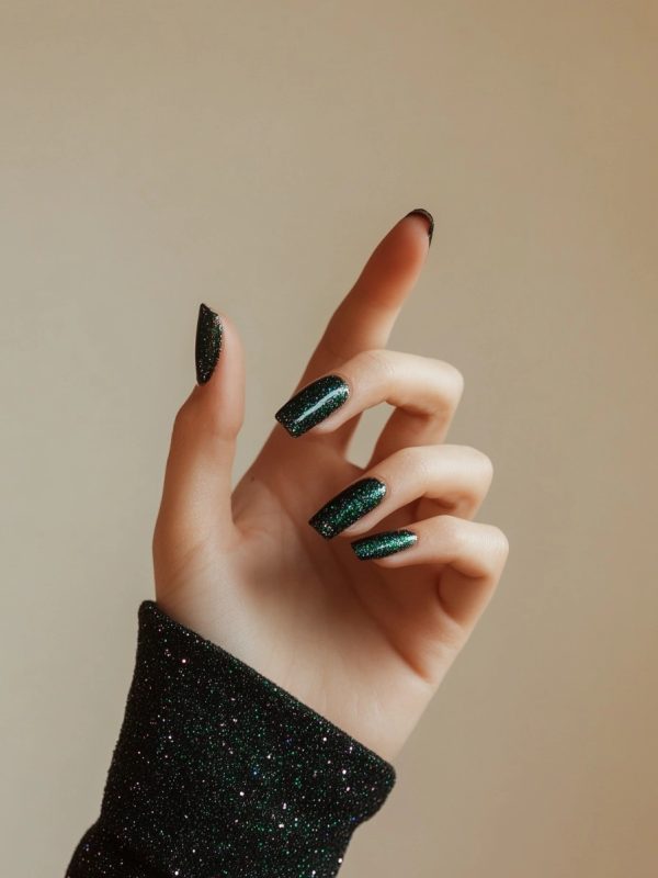 Beetlejuice nail designs