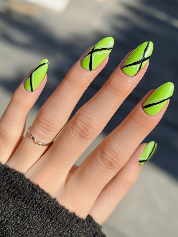 neon green accents