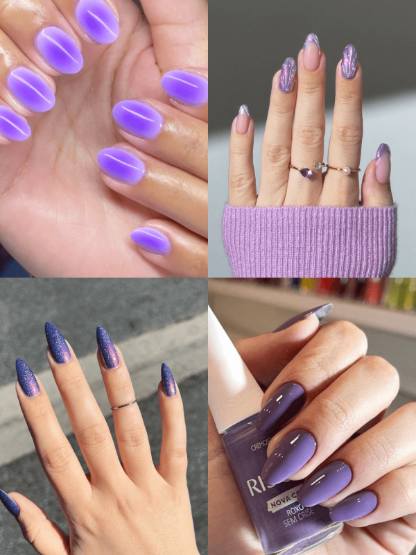 24+ Purple Nail Design Ideas and Shades to Fall in Love With! (2) (1)