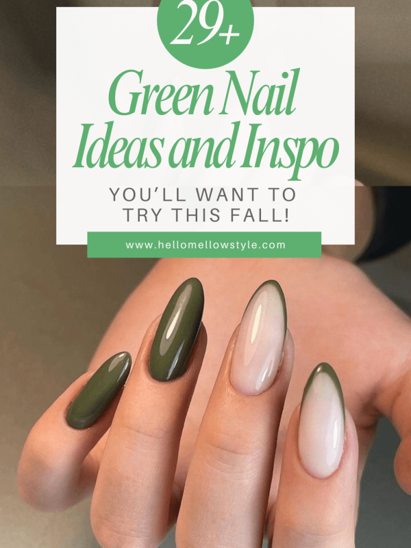 29+ Green Nails Ideas You'll Want to Try This Fall!