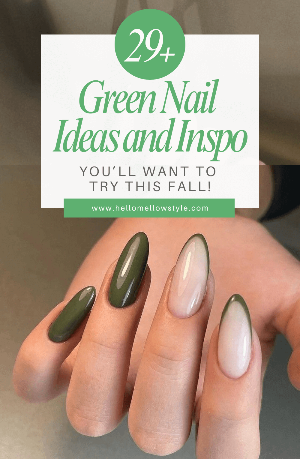 29+ Green Nails Ideas You'll Want to Try This Fall!