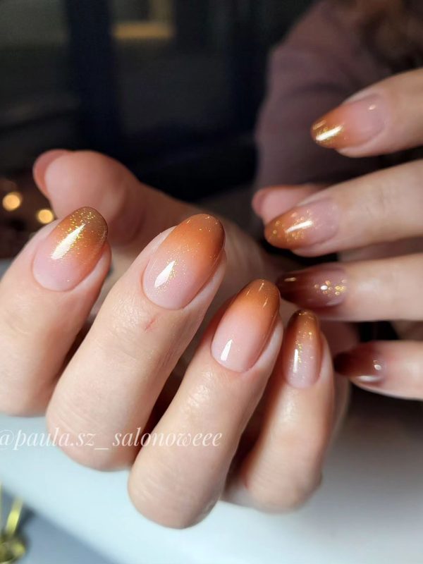 Fall ombre nails