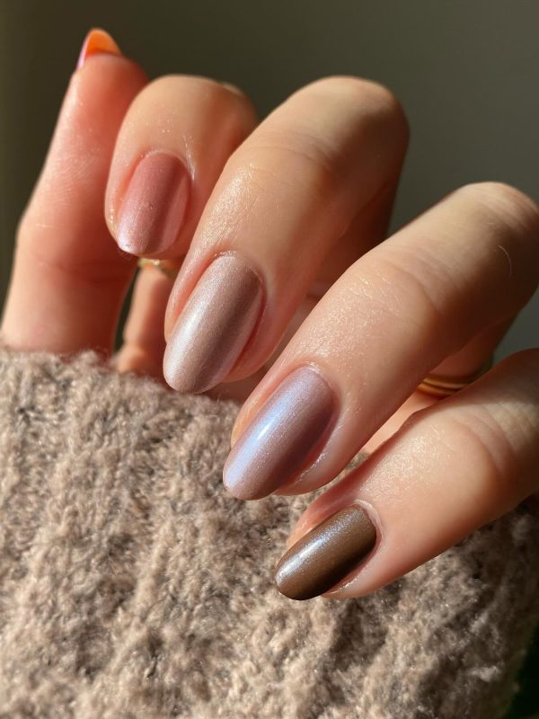 Autumn fall nails Manicure