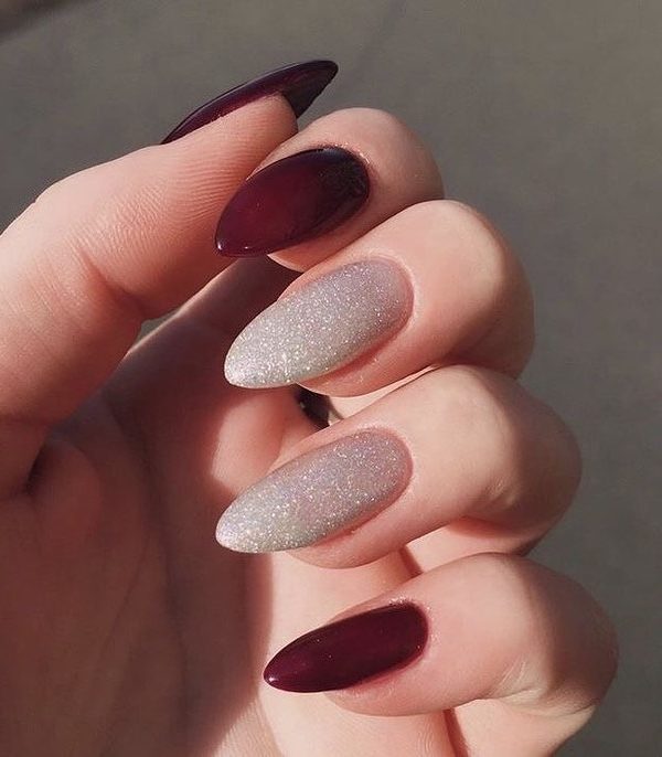 Autumn fall nails Manicure