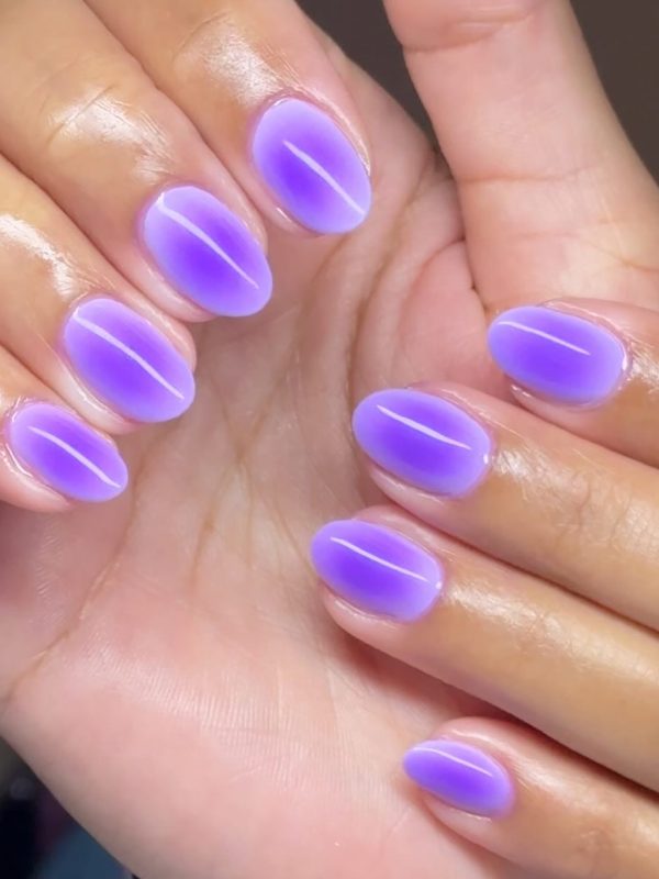 purple aura nails