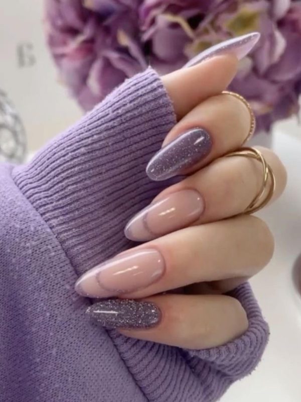 purple nail design