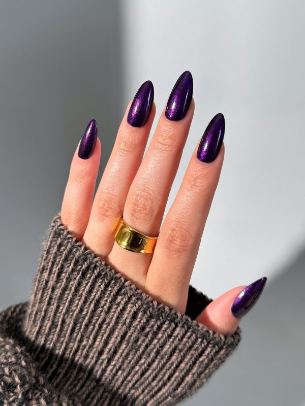 plum purple nails