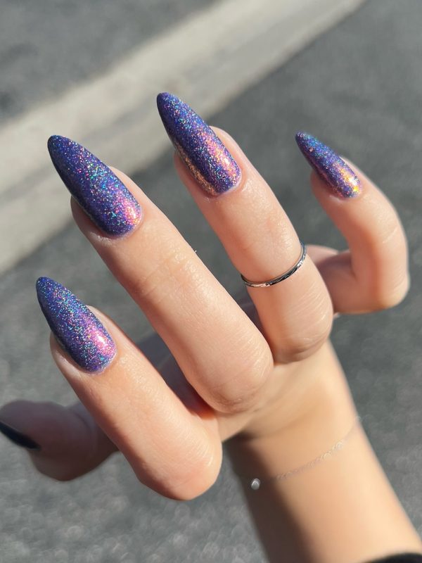 purple nail design