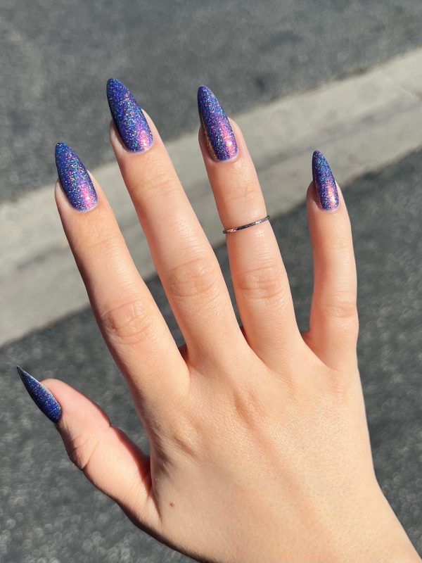 purple nail design