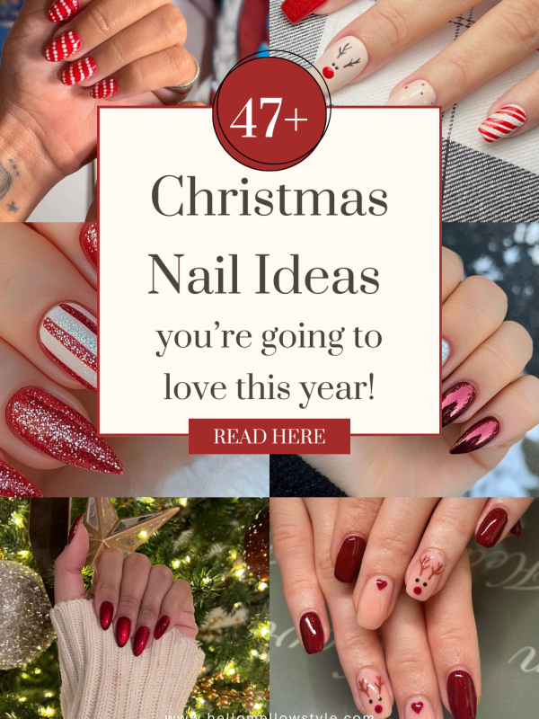 47+ Christmas Nail Ideas You’re Gonna Love This Year